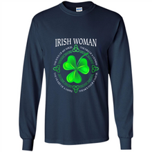 Load image into Gallery viewer, Irish woman the soul of an angel the fire of a lioness shirt