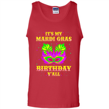 Load image into Gallery viewer, It’s my Mardi Gras Birthday y’all shirt