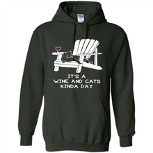 Load image into Gallery viewer, It’s a wine and cats kinda day shirt