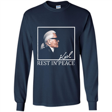 Load image into Gallery viewer, Karl Lagerfeld rest in peace shirt