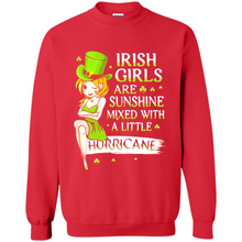 Load image into Gallery viewer, Irish girls are sunshine mixed with a little hurricane shirt