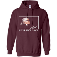 Load image into Gallery viewer, Karl Lagerfeld rest in peace shirt