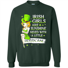 Load image into Gallery viewer, Irish girls are sunshine mixed with a little hurricane shirt