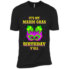 Load image into Gallery viewer, It’s my Mardi Gras Birthday y’all shirt