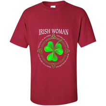 Load image into Gallery viewer, Irish woman the soul of an angel the fire of a lioness shirt