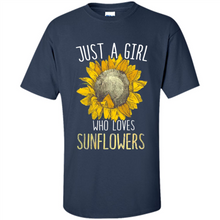Load image into Gallery viewer, Just a girl who loves sunflowers shirt