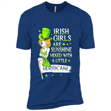 Load image into Gallery viewer, Irish girls are sunshine mixed with a little hurricane shirt