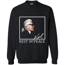 Load image into Gallery viewer, Karl Lagerfeld rest in peace shirt