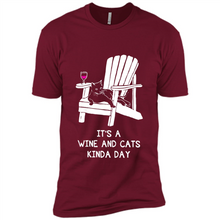 Load image into Gallery viewer, It’s a wine and cats kinda day shirt