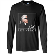 Load image into Gallery viewer, Karl Lagerfeld rest in peace shirt