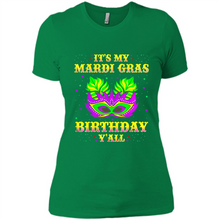 Load image into Gallery viewer, It’s my Mardi Gras Birthday y’all shirt