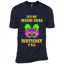 Load image into Gallery viewer, It’s my Mardi Gras Birthday y’all shirt
