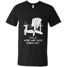 Load image into Gallery viewer, It’s a wine and cats kinda day shirt
