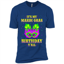 Load image into Gallery viewer, It’s my Mardi Gras Birthday y’all shirt