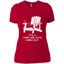 Load image into Gallery viewer, It’s a wine and cats kinda day shirt