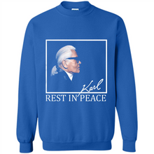 Load image into Gallery viewer, Karl Lagerfeld rest in peace shirt