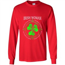Load image into Gallery viewer, Irish woman the soul of an angel the fire of a lioness shirt