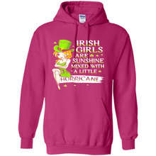 Load image into Gallery viewer, Irish girls are sunshine mixed with a little hurricane shirt