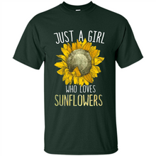 Load image into Gallery viewer, Just a girl who loves sunflowers shirt