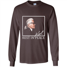 Load image into Gallery viewer, Karl Lagerfeld rest in peace shirt