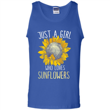 Load image into Gallery viewer, Just a girl who loves sunflowers shirt