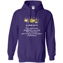 Load image into Gallery viewer, Jameson the night time sniffling sneezing how the feck did I end up on the floor Medicine shirt