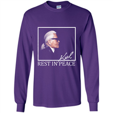 Load image into Gallery viewer, Karl Lagerfeld rest in peace shirt