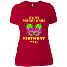 Load image into Gallery viewer, It’s my Mardi Gras Birthday y’all shirt