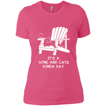 Load image into Gallery viewer, It’s a wine and cats kinda day shirt