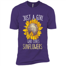 Load image into Gallery viewer, Just a girl who loves sunflowers shirt