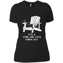Load image into Gallery viewer, It’s a wine and cats kinda day shirt