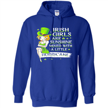 Load image into Gallery viewer, Irish girls are sunshine mixed with a little hurricane shirt