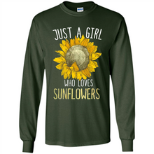 Load image into Gallery viewer, Just a girl who loves sunflowers shirt