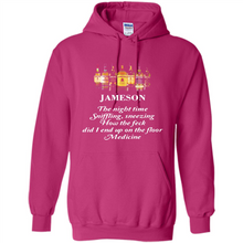Load image into Gallery viewer, Jameson the night time sniffling sneezing how the feck did I end up on the floor Medicine shirt