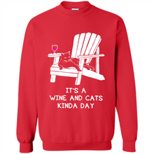 Load image into Gallery viewer, It’s a wine and cats kinda day shirt