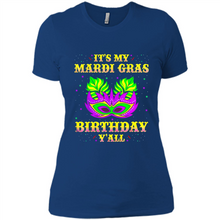 Load image into Gallery viewer, It’s my Mardi Gras Birthday y’all shirt