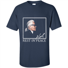 Load image into Gallery viewer, Karl Lagerfeld rest in peace shirt