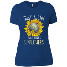 Load image into Gallery viewer, Just a girl who loves sunflowers shirt