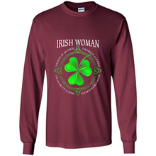 Load image into Gallery viewer, Irish woman the soul of an angel the fire of a lioness shirt