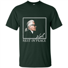 Load image into Gallery viewer, Karl Lagerfeld rest in peace shirt
