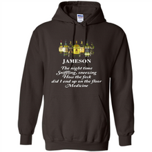 Load image into Gallery viewer, Jameson the night time sniffling sneezing how the feck did I end up on the floor Medicine shirt