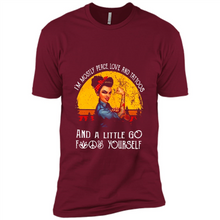Load image into Gallery viewer, I’m mostly peace, love and tattoos and a little go fuck yourself shirt