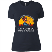 Load image into Gallery viewer, I’m mostly peace, love and tattoos and a little go fuck yourself shirt