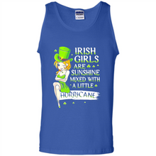 Load image into Gallery viewer, Irish girls are sunshine mixed with a little hurricane shirt