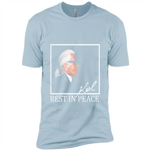 Load image into Gallery viewer, Karl Lagerfeld rest in peace shirt
