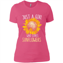Load image into Gallery viewer, Just a girl who loves sunflowers shirt