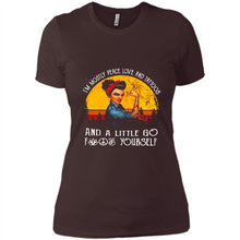 Load image into Gallery viewer, I’m mostly peace, love and tattoos and a little go fuck yourself shirt