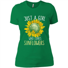 Load image into Gallery viewer, Just a girl who loves sunflowers shirt
