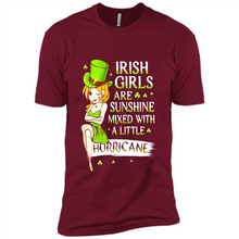 Load image into Gallery viewer, Irish girls are sunshine mixed with a little hurricane shirt