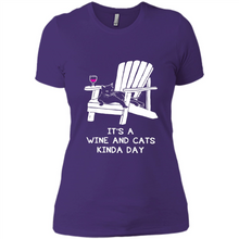 Load image into Gallery viewer, It’s a wine and cats kinda day shirt